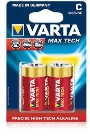 VARTA Batterie Varta mezza torcia alcaline max tech 2 pezzi